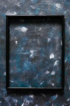 Black rectangular picture frame mock-up with copy space for yout text or im.. Stock Photos