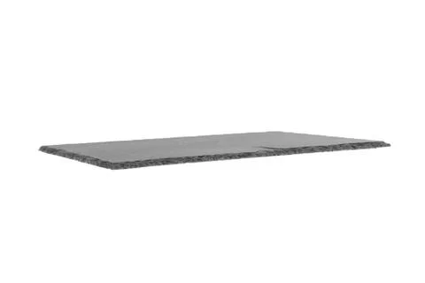 Black rectangular slate board isolated on white background Stock Photos