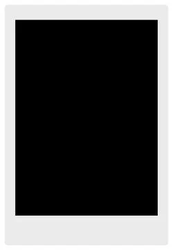 Black rectangular with white frame, mockup for design. Paper photo Foto stock