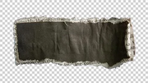 Black rectangular word bubble background created from newspaper Stock Photos