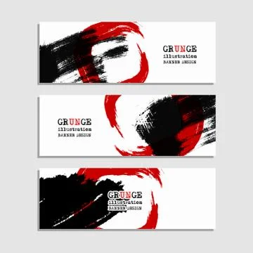 Black red abstract design. Stock Illustration
