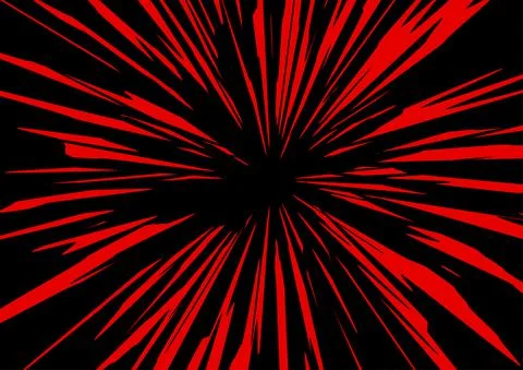 Black red grunge star rays abstract background Stock Illustration