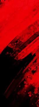 Black red ink brush stroke background. Vector illustration. Stock Illustration