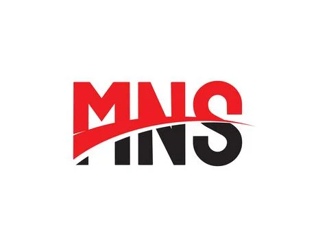 Black red letters, typography, vector Illustration, MNS Stock Illustration
