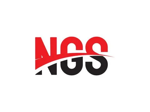 Black red letters, vector Illustration, NGS Stock Illustration