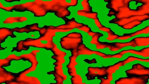 Black Red Liquid Pack Transition Effect on Greensreen. Stock Footage 289381894