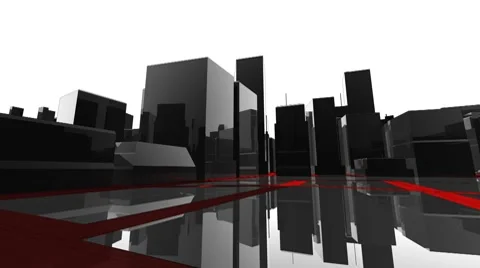 Black - Red Urban (HD) Video stock 7467595