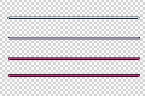 Black red white horizontal striped ribbon pattern transparent background stripes Stockillustratie