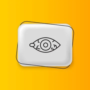 Black Reddish eye due to viral, bacterial or allergic conjunctivitis icon i.. Stock Illustration