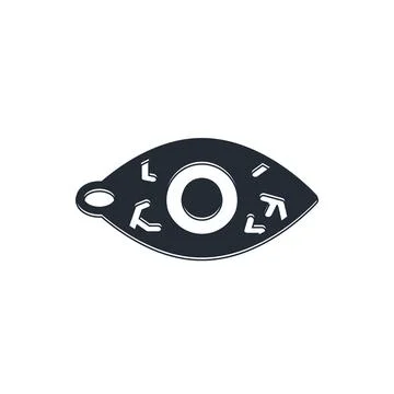 Black Reddish eye due to viral, bacterial or allergic conjunctivitis icon i.. Stock Illustration