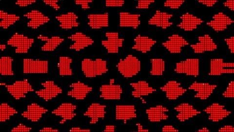 Black reed dot background Stock Footage 243911935