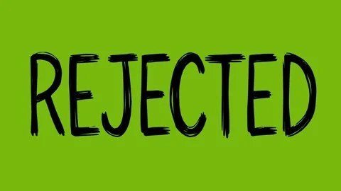 Black rejected text line boil effect animation Stock Footage 341963840