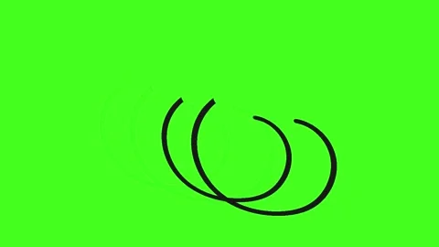Black reload arrow animation video on green screen Stock Footage 340018548