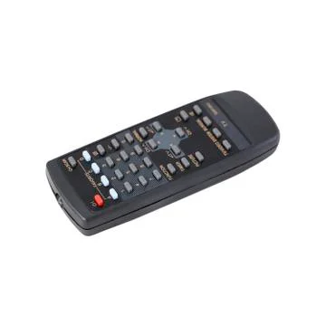 Black  remote control isolated on white background (selective focus) Stock Photos