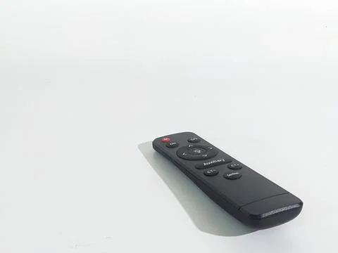 Black remote control for lighting lamp Stock Photos