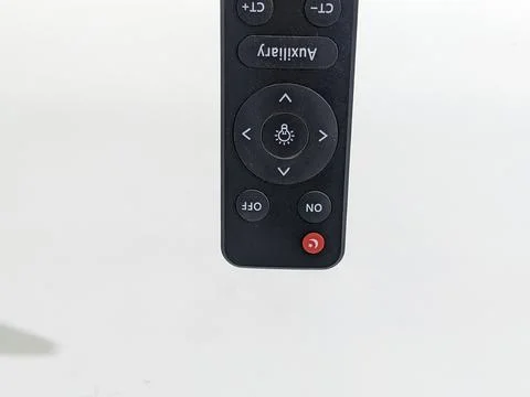 Black remote control for lighting lamp Stock Photos