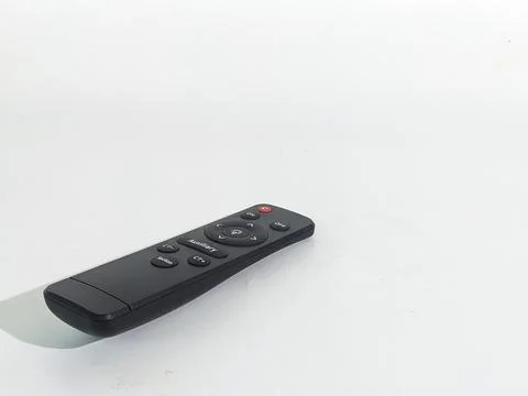 Black remote control for lighting lamp Stock Photos