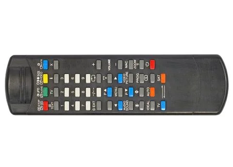 Black remote control. Stock Photos