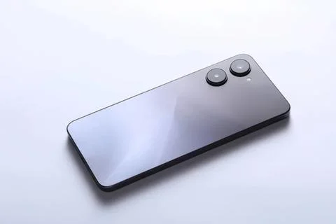 Black remote control with two buttons on a light background Stock Photos