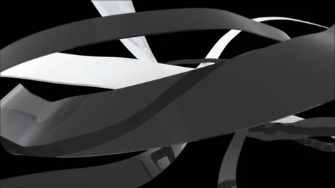 Black Ribbon 5 Stock Footage 236997119