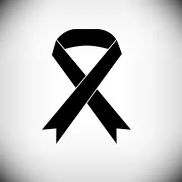 Black ribbon Stock Illustration