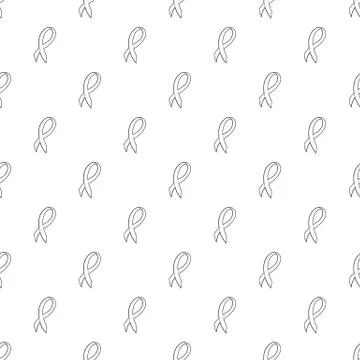 Black ribbon pattern seamless Stock Illustration