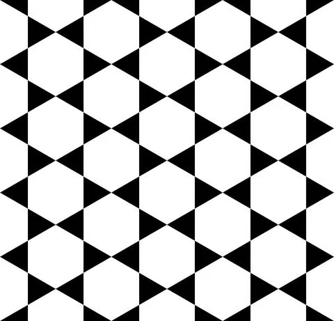 Black Ribbon Star Pattern Stock Illustration