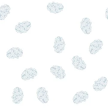 Black rice glyph seamless pattern Illustrazione stock