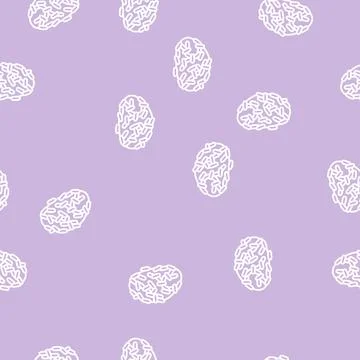 Black rice line seamless pattern Stock Illustration