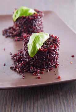 Black rice Foto stock