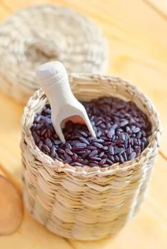 Black rice Stock Photos