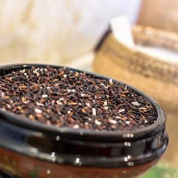 Black rice Stock Photos
