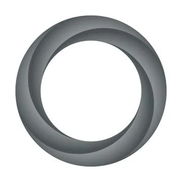 Black ring design. Orbit icon. Vector illustration Stock Illustration