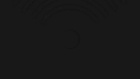 Black rings animation, abstract pattern of circles, trendy video concept Stock Footage 139642951