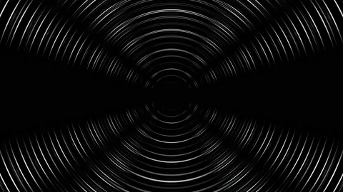 Black rings on the black surface. 3d rendering. Stock Footage 201854012