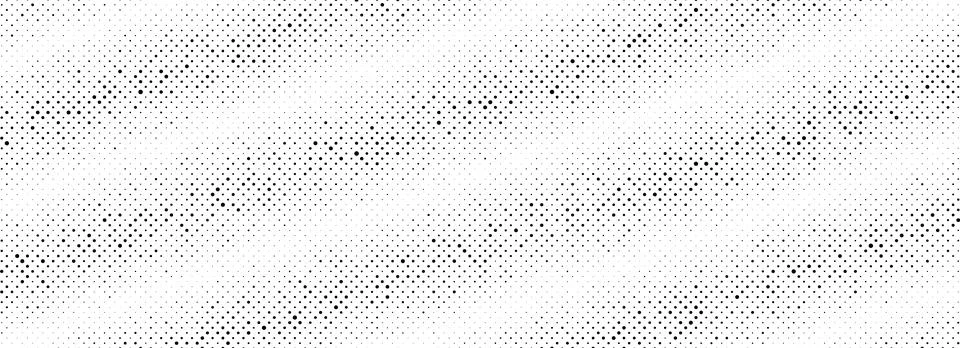 Black rippled grit halftone texture. Grunge dotted striped noise background Stock Illustration