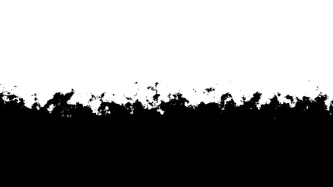 Black Rising Over White Background, Top-Down Abstract Transition Animation Stock-Footage 322194879