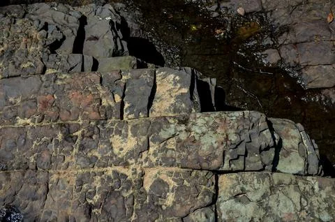 Black rock formations 写真素材