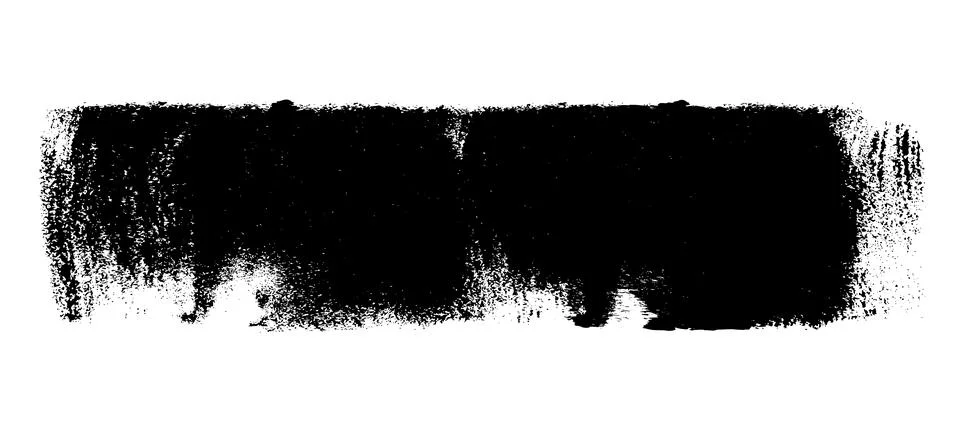 Black roller texture isolated on white background 스톡 일러스트