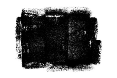 Black roller texture isolated on white background Illustrazione stock