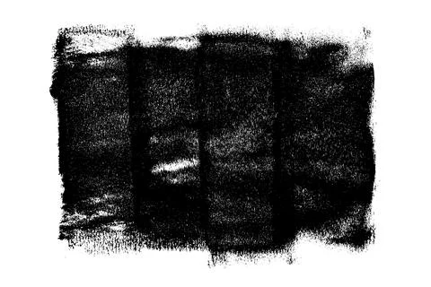 Black roller texture isolated on white background Illustrazione stock