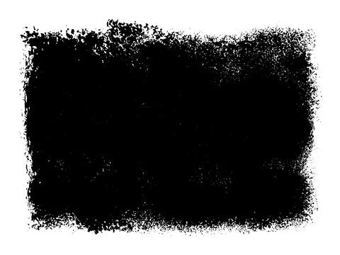 Black roller texture isolated on white background Illustrazione stock