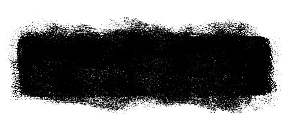 Black roller texture isolated on white background Illustrazione stock