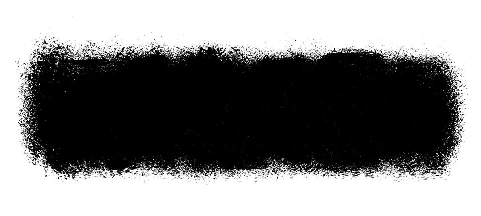 Black roller texture isolated on white background イラスト素材