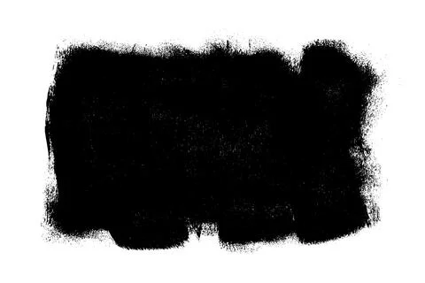 Black roller texture isolated on white background Illustrazione stock