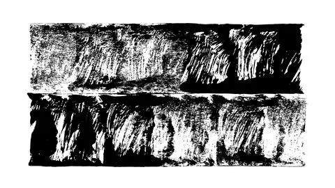 Black roller texture isolated on white background 스톡 일러스트