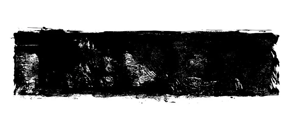 Black roller texture isolated on white background Illustrazione stock