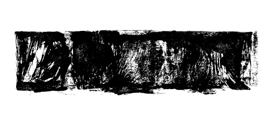 Black roller texture isolated on white background Stock Illustration