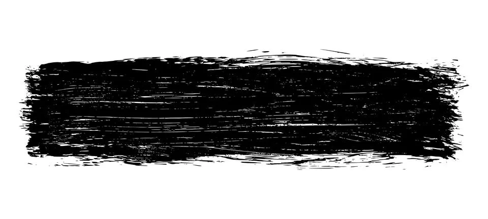 Black roller texture isolated on white background Illustrazione stock