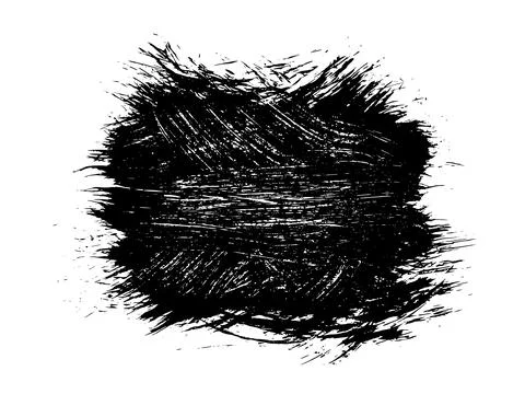 Black roller texture isolated on white background イラスト素材